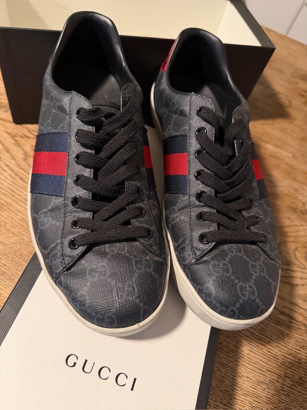 Gucci Ace GG Supreme Sneaker Size 8M